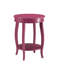 Table d'appoint mauve avec tablette inférieure