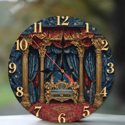 Horloge avec trône royal