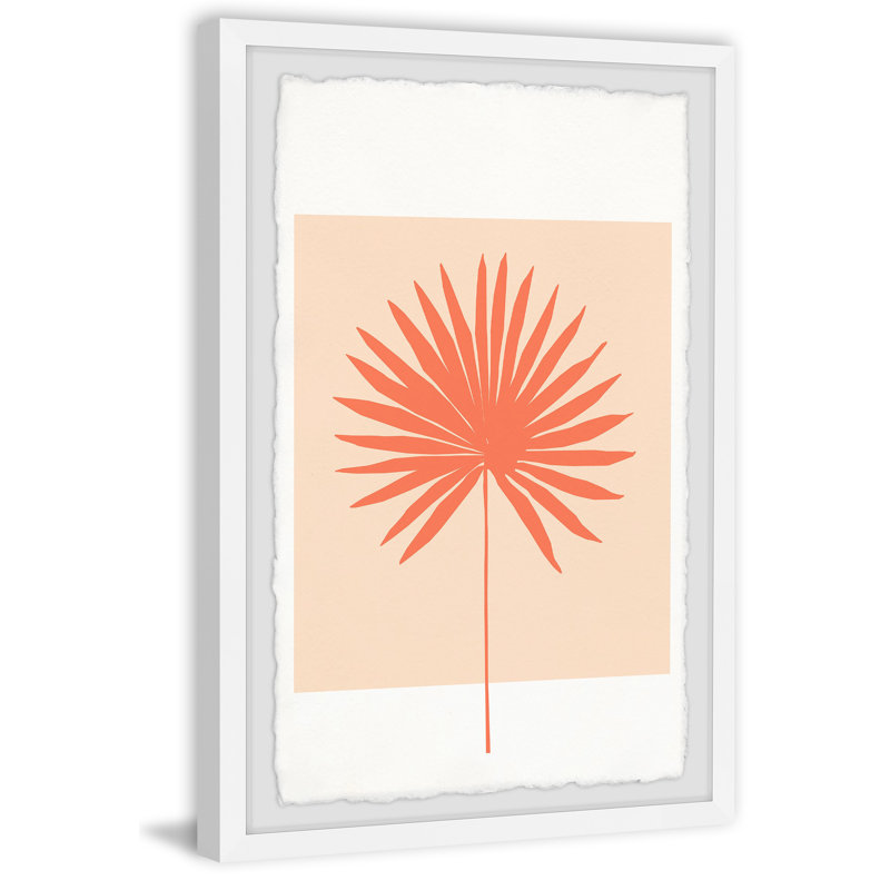 «Tropical Palm Leaf», reproduction encadrée, L 16 po x H 24 po
