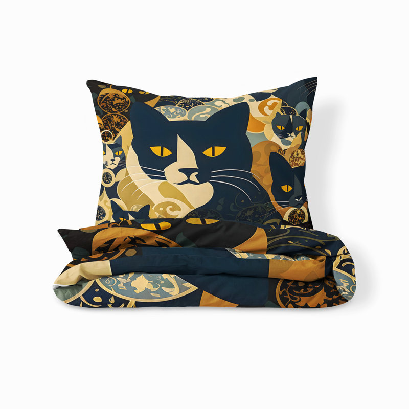 Animal Print Duvet Cover, King Duvet Cover + 2 King Shams
