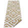 Reversible Flatweave Ocher/Ivory Rug
