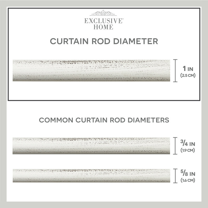 Adjustable Single Curtain Rod, White