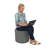 Faux Leather Ottoman-83654787