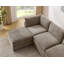  Canapé modulaire rembourré avec repose-pieds 6 pièces Cann-112025991