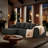 Boneless Chenille Modular Compressed L Shaped Sofa-1997664132-1997664131