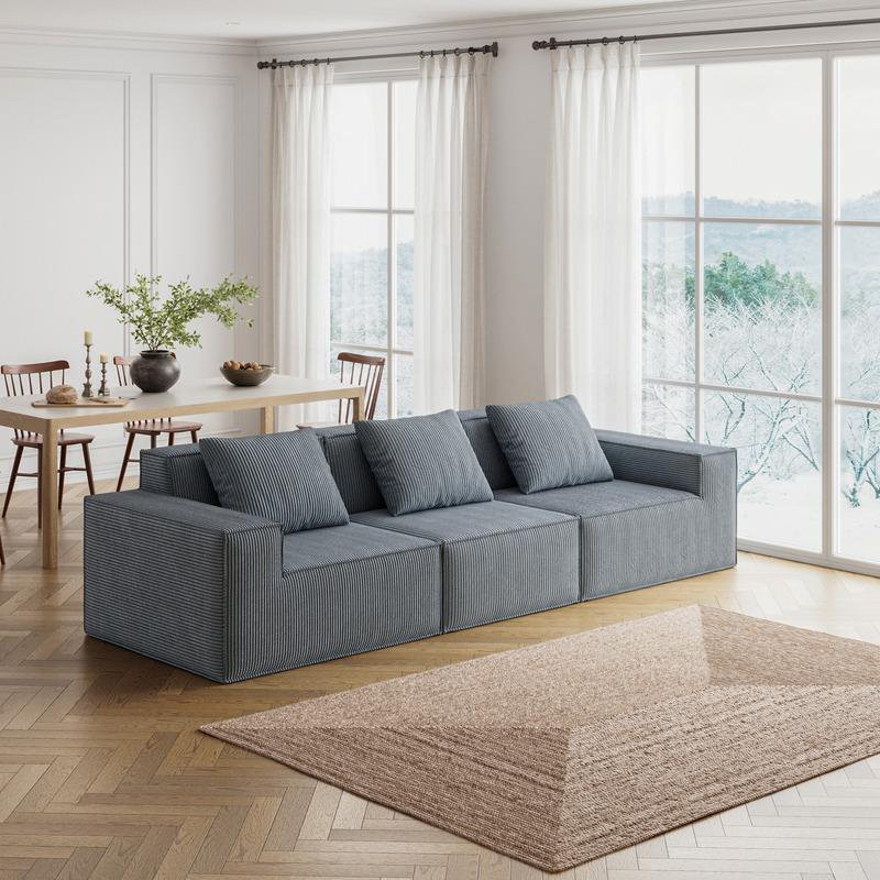 Canapé modulaire convertible Belfin, H 28,3 po x l 118 po x P 39,4 po, 3
