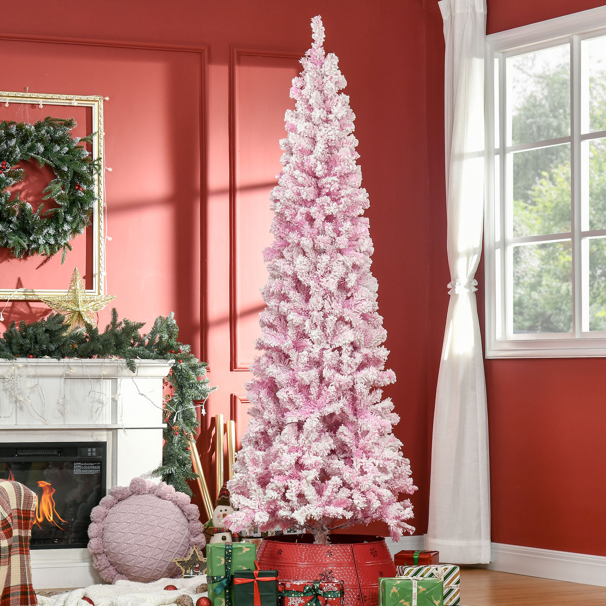 The Holiday Aisle 7 5 Artificial Pine Christmas Tree Reviews   75 Artificial Pine Christmas Tree 