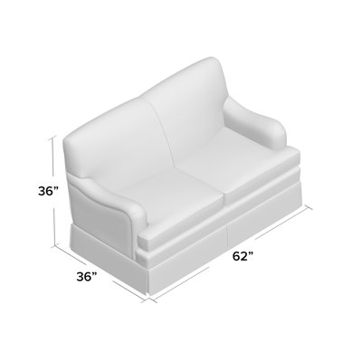 Stratford 62'' Slipcovered Loveseat