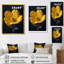 Décoration murale cornichon monochrome jaune et noir congelé I - cornouiller-1517494611-1517494601