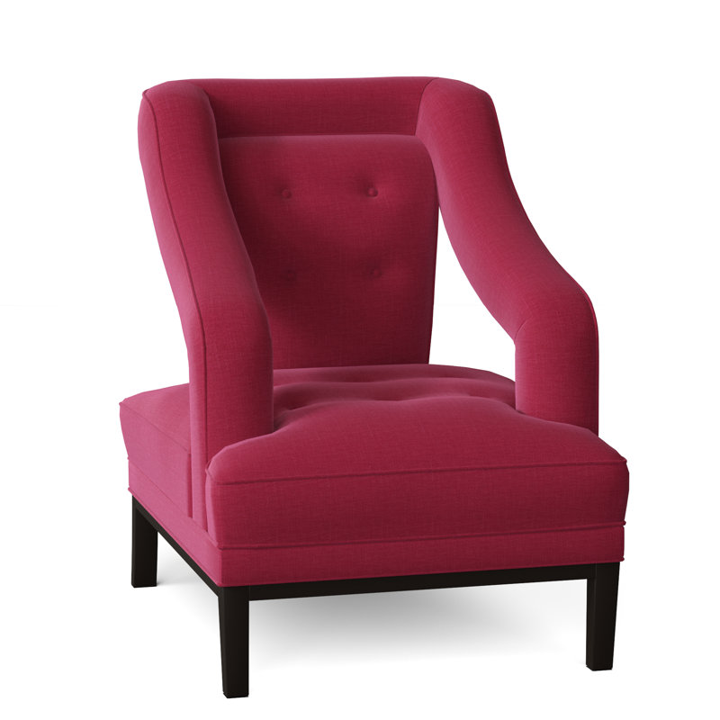 Noel Upholstered Armchair, Tess Fuchsia