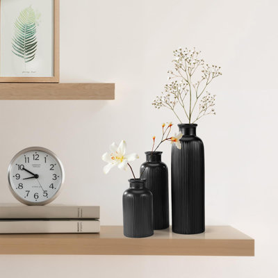 Ensemble de 3 vases simples en céramique