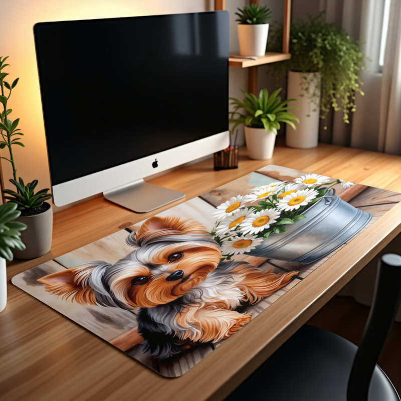 Polyester Desk Pad, 14.4x12.1