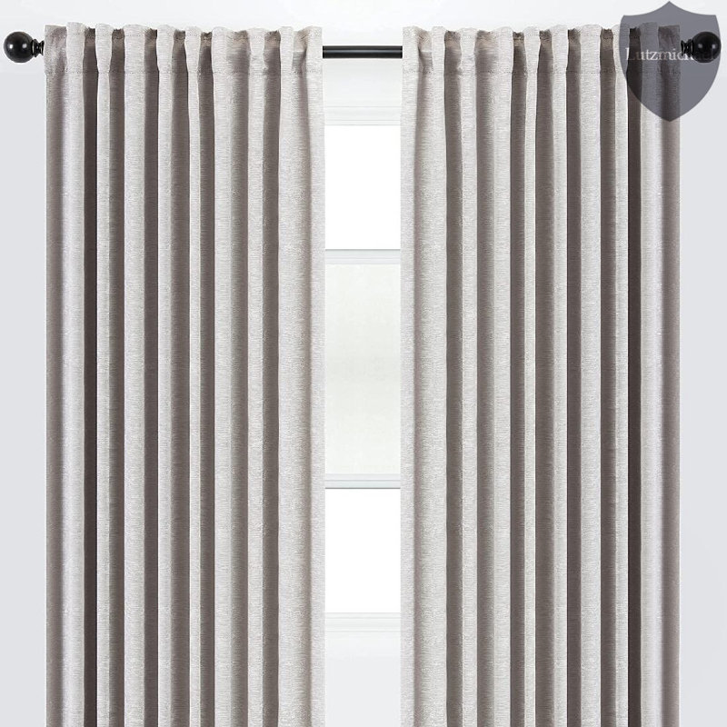Paire de rideaux obscurcissant Silex, 52 po x 63 po, Argent