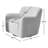 Fae 32.5" Wide Chenille Upholstered Swivel Accent Armchair-88624909