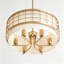 Lustre cylindrique à 6 lumières avec abat-jour l 20 po (l) 20 po (l)-1479864010