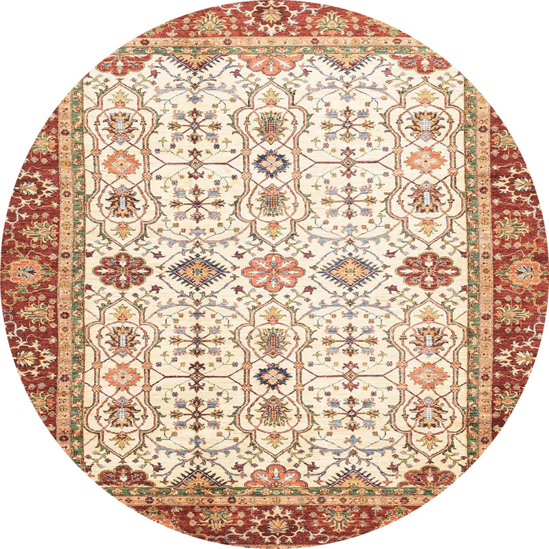 Tapis abstrait moderne 3104, Rond 6 pi