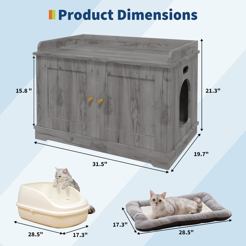 40cm H Cat Tree, Grey