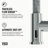 Edison 19" H 1-handle Pull-Down 2-Function Sprayer Touchless Kitchen Faucet-68838174