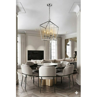 Lustre transitionnel 4 lumières Rangel