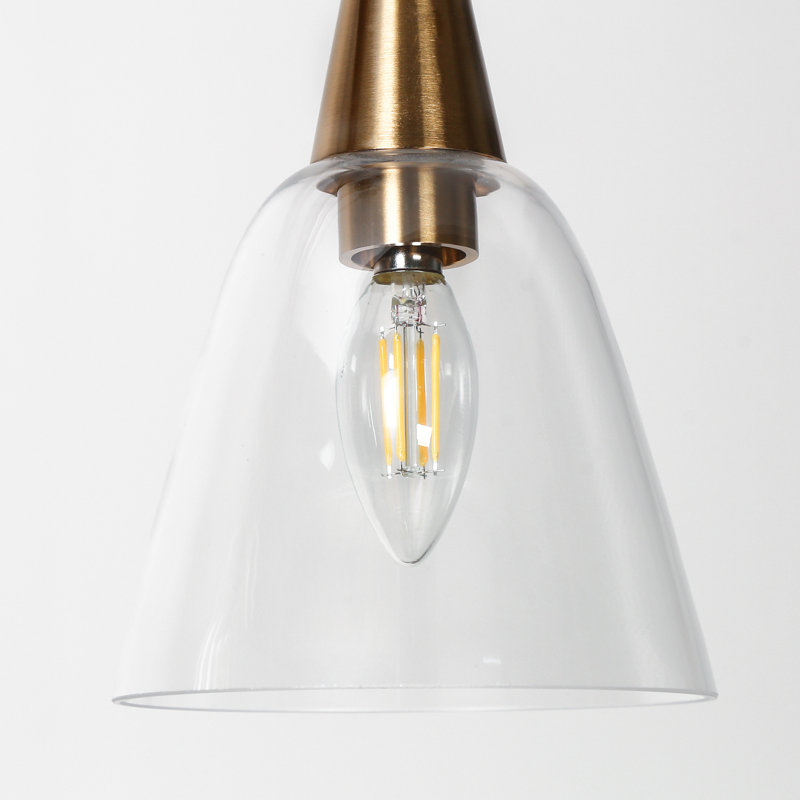 Azevedo 3 - Light 27.6'' W Gold Kitchen Island Pendant UL Certified