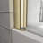 55"-60" W X 60" H Reversible Installation Double Bypass Sliding Shower Door Aluminium Alloy Frame Bathtub,1/4"(6MM) Tempered Glass With Nano Explosion-Proof Membrance,Easy Installation-123404600