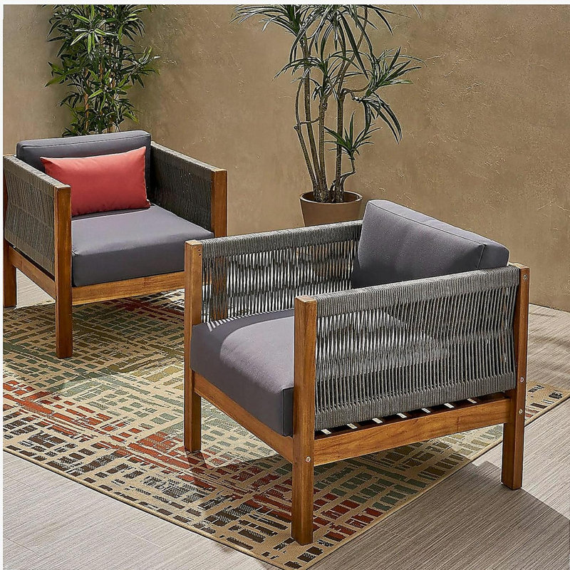 CHAISE CLUB EXTÉRIEURE LAUREL (ensemble de 2)