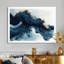 Art sur toile à l'encre liquide dorée et bleue céleste IV-1022942463-1022942453-844678308