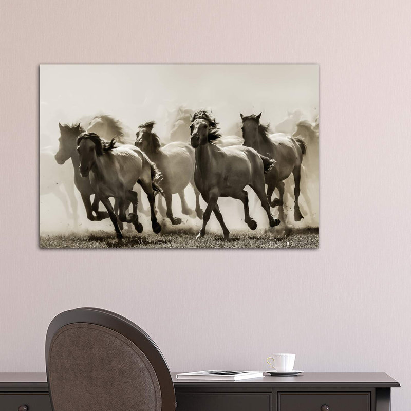 Cheval - reproduction d'art, H 26 po x l 40 po x 1,5 po, Toile tendue