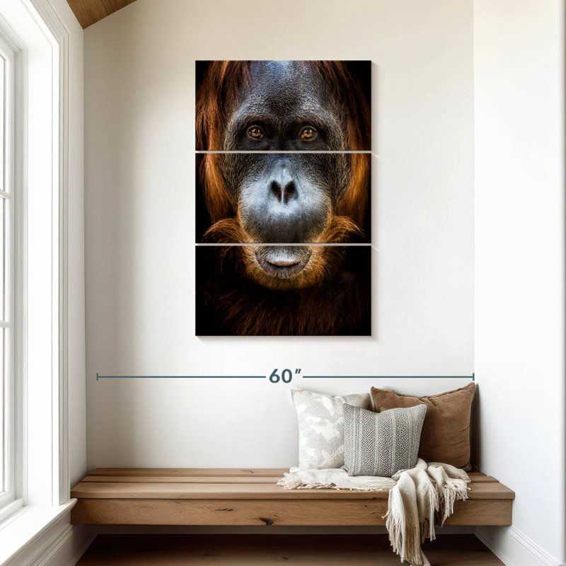 Brampt Orangutan Face, 45" H x 28" W