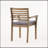 Emerson Dining Chair Set Of 2, Stylish Gray Finish With Durable Acacia Wood And Comfortable Wicker Seats For Outdoor Use-1715488154