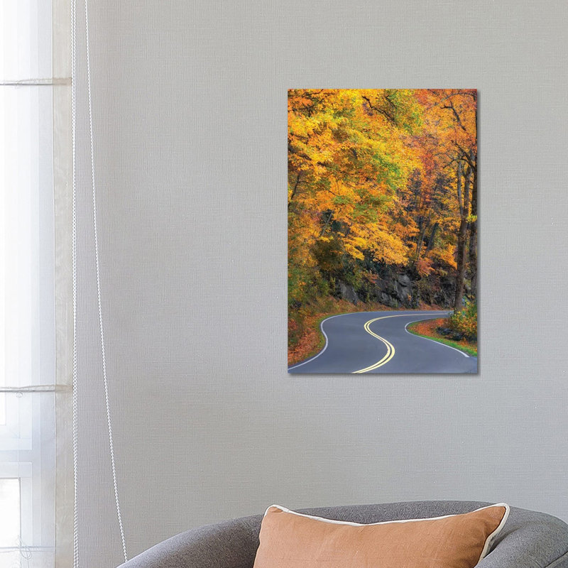 Curvy Road in the Smokies 1 Piece Wrapped Canvas Wall Art, 66.04 cm H x 45.72 cm W x 1.91 cm D