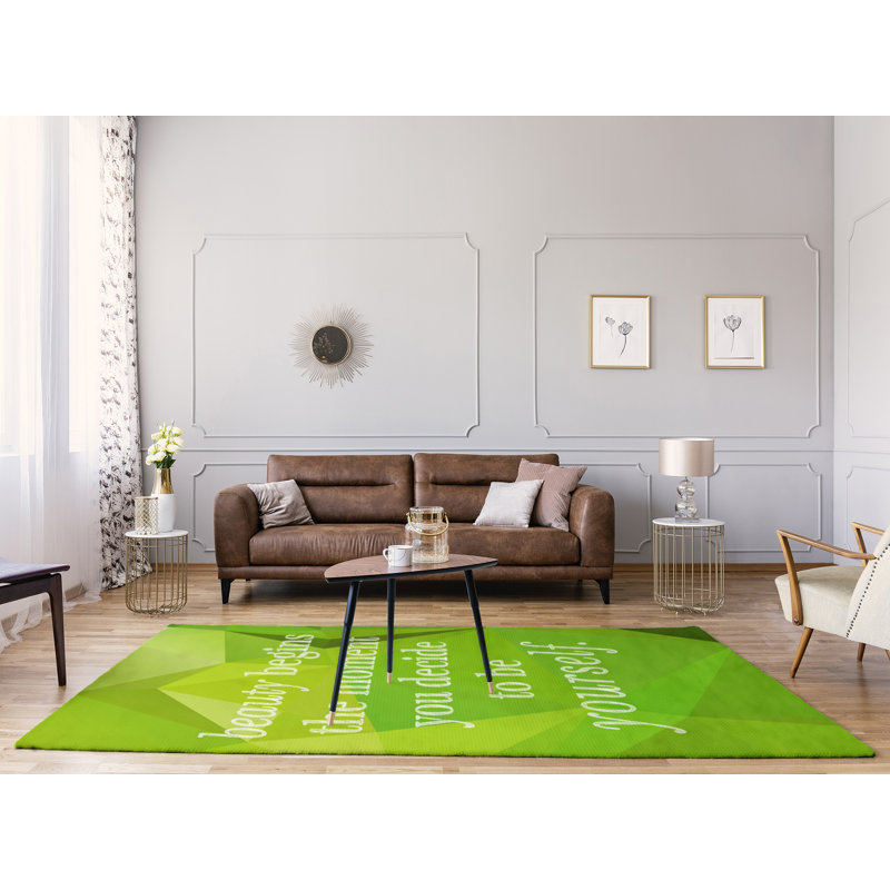 Tapis en poly-chenille en polyester true gemme, Rectangle 5 pi x 7 pi