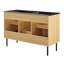 Meuble-lavabo double 48 po avec plateau en bois Modway-93811787-93811786