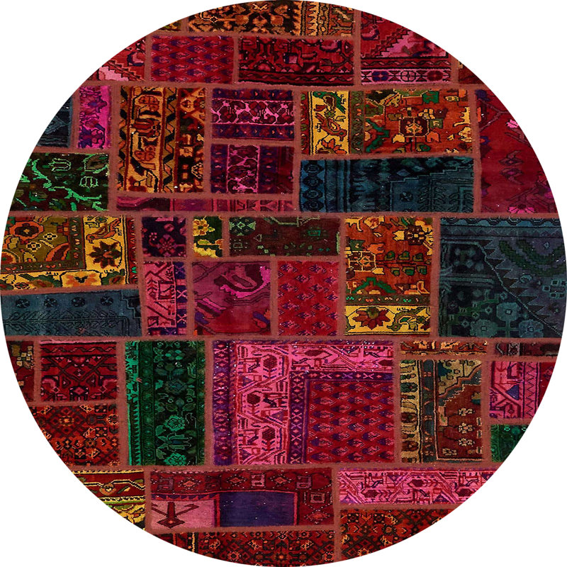Abstract Indoor Rug, Round 3'