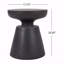 Table d'appoint d'extérieur en béton léger