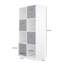 Jane 2x4 Bookcase with 4 Baskets