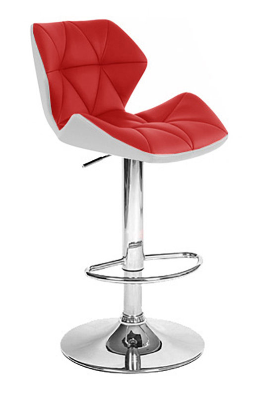 Tabouret de bar Capodanno, Blanc / rouge, 2