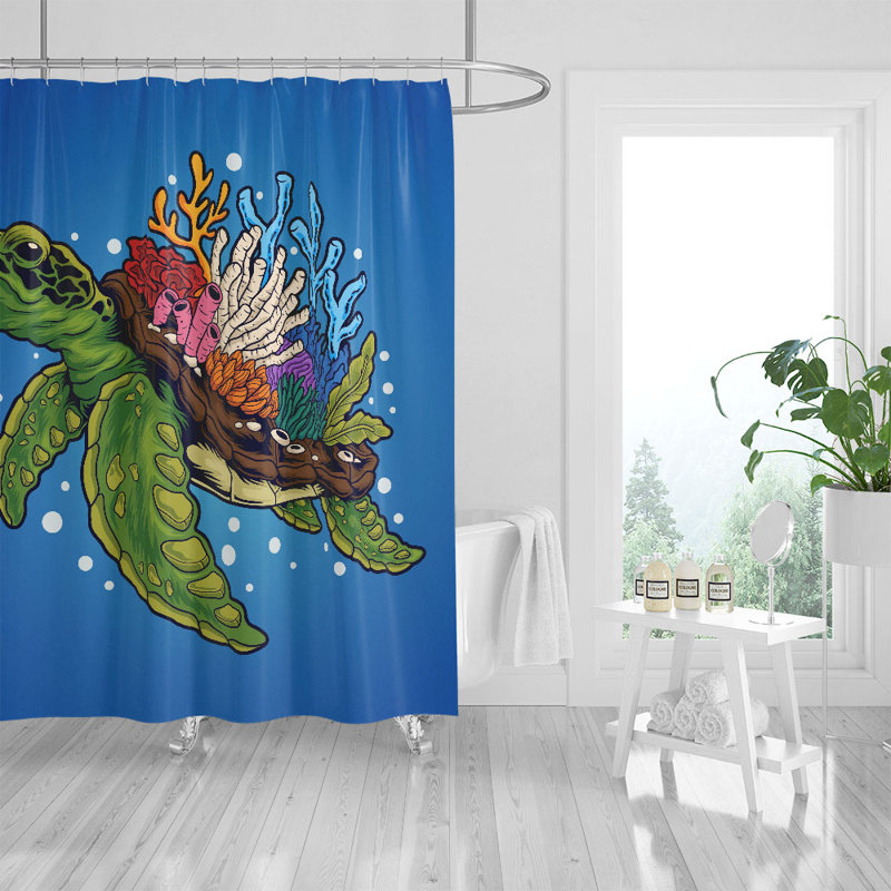 Stambaugh Shower Curtain, 72" H x 70" W