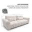 3 Seater Sofa Bed with Cushions-1339099603