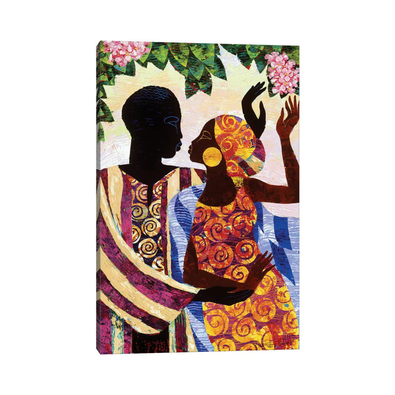 In The Garden by Keith Mallett - 1 Piece Wrapped Canvas Wall Art, 30.48 cm H x 45.72 cm W