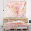 Tapisserie abstraite mystique à veines fractales roses-28496956