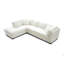 Canapé modulaire (repose-pieds non inclus), blanc