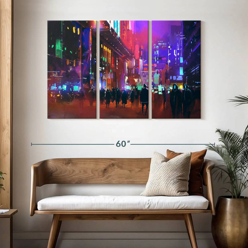 Kelan Sci-Fi City, 32" H x 50" W