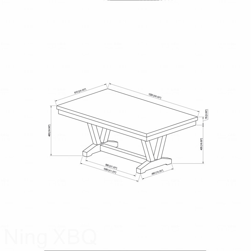 Table basse noire et blanche