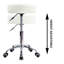 Round Adjustable Height Swivel Stool with Wheels for Office Work-601599880
