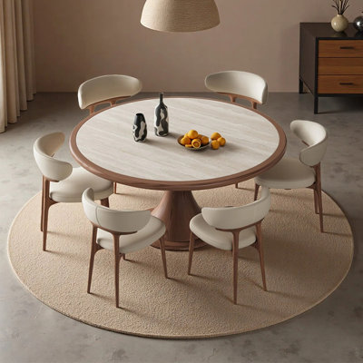 Table de salle à manger tendance et classique en pierre frittée