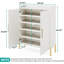 Armoire de rangement pour chaussures 35,43 "à 6 niveaux avec portes-367187765