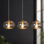 Luminaire suspendu en cuivre pour îlot de cuisine à 3 lumières Willeford