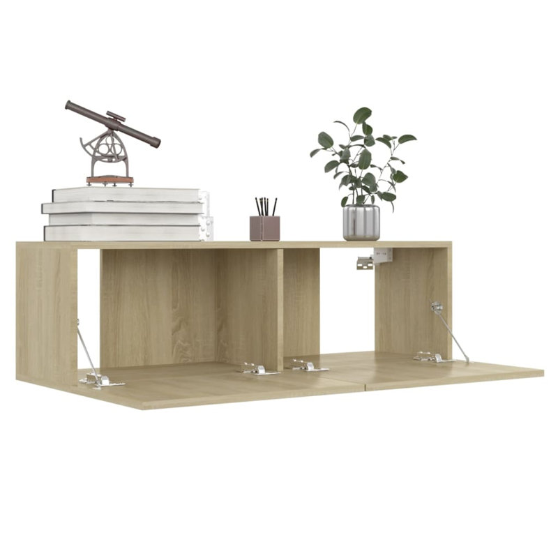 Blackowski TV Stands TV Console Sideboard TV Unit Cupboard Engineered Wood, Sonoma Oak