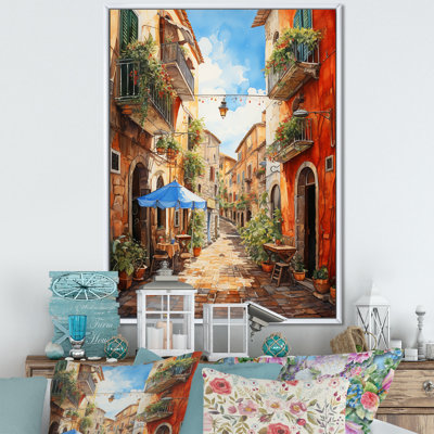 «Italian Village Essence 1», art mural Italie